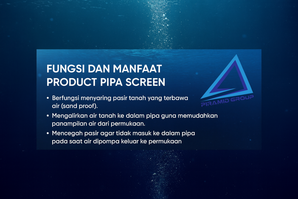 gambar fungsi dan manfaat Pipa Screen 01. plat Grating.co.id