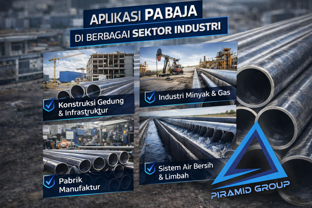 Aplikasi Pipa Baja di Berbagai Sektor Industri. platgrating.co.id