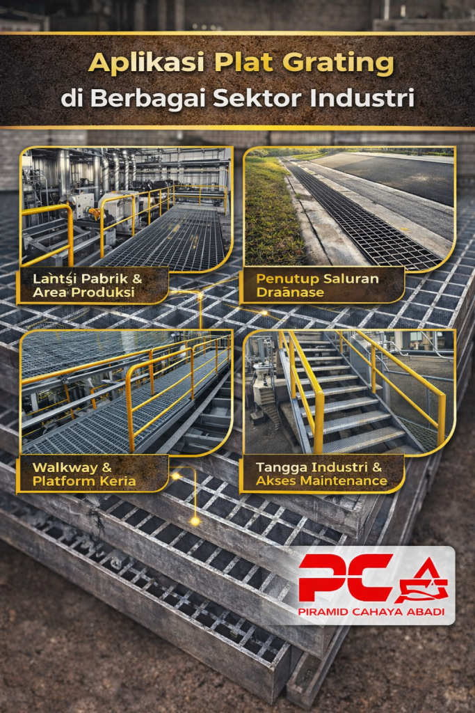 Aplikasi Plat Grating di Berbagai Sektor Industri.platgrating.co.id