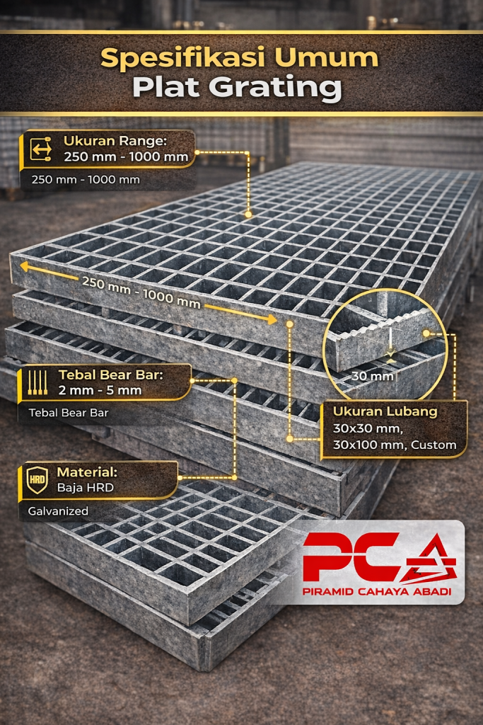 Spesifikasi Umum Plat Grating.platgrating.co.id