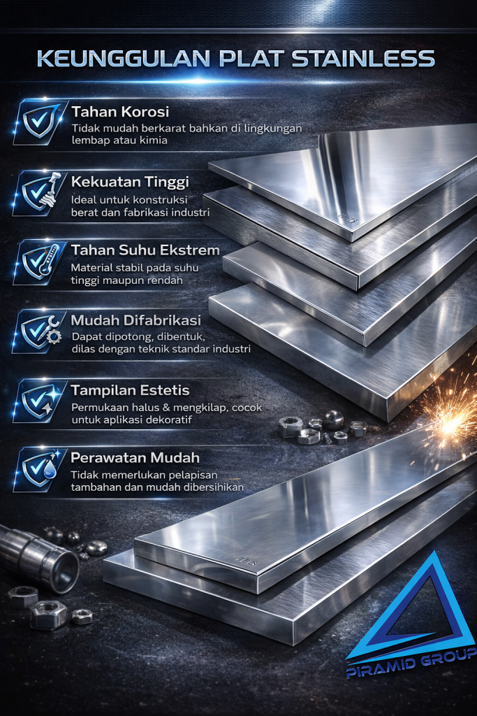 KEUNGGULAN PLAT STAINLESS. PT. PIRAMID CAHAYA ABADI