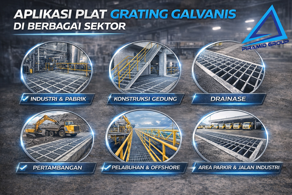 Aplikasi Plat Grating Galvanis