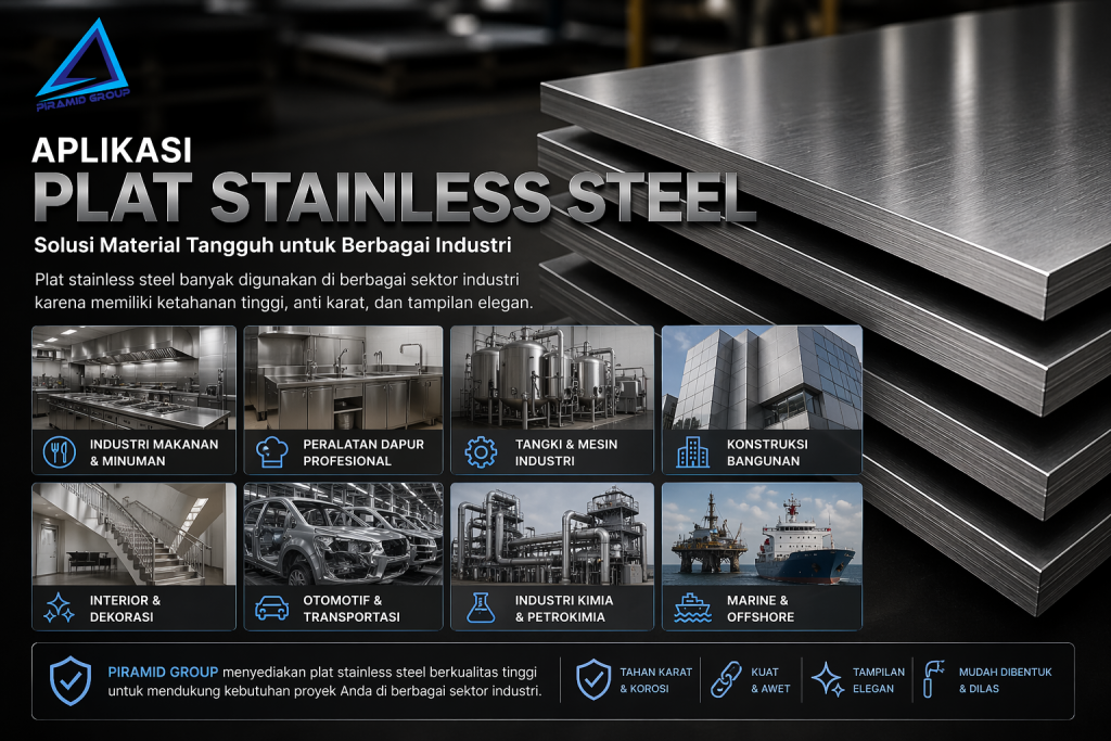 Aplikasi Plat Stainless Steel