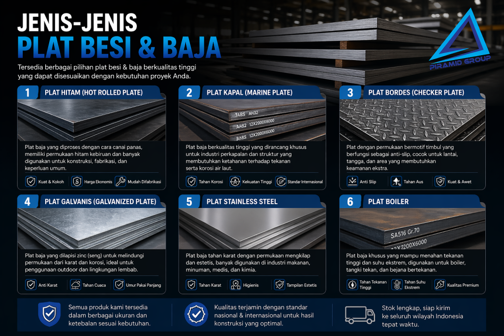 Jenis-Jenis Plat Besi & Baja