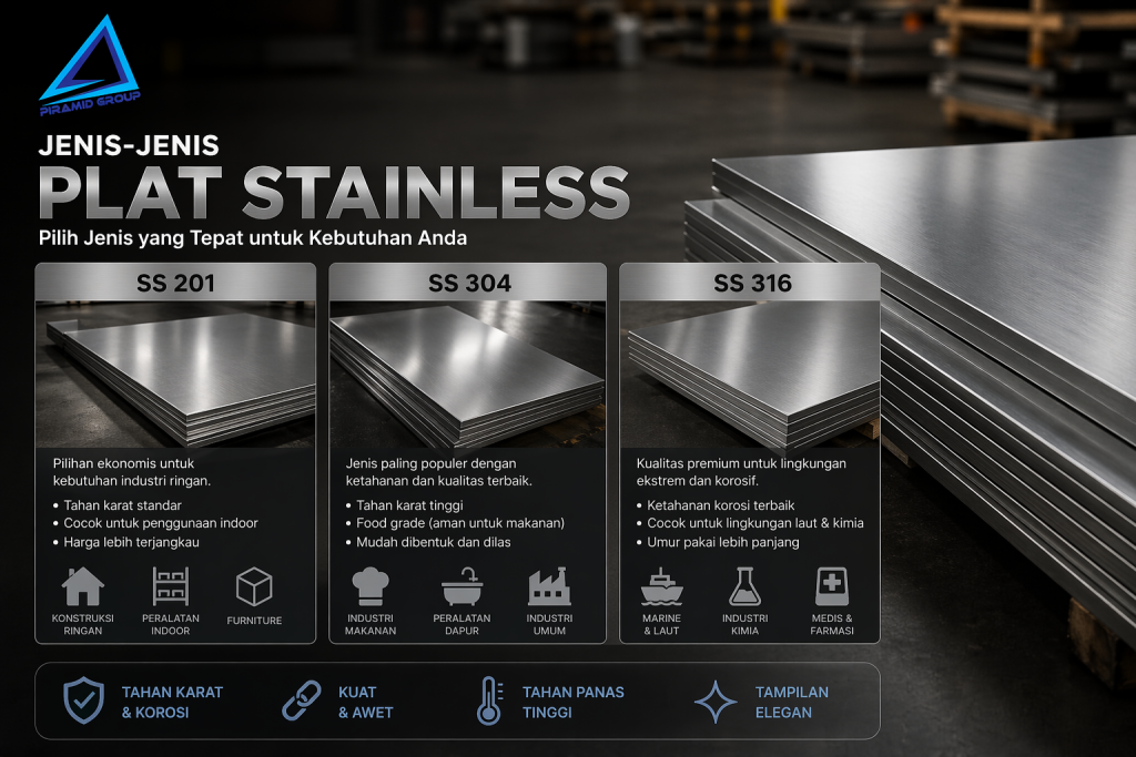 Jenis-Jenis Plat Stainless