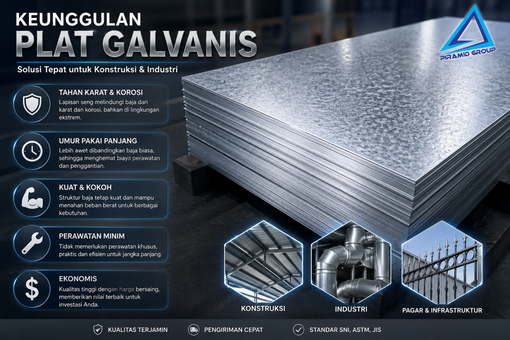 Keunggulan Plat Galvanis