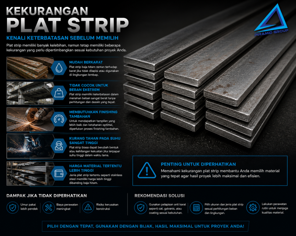 Kekurangan Plat Strip