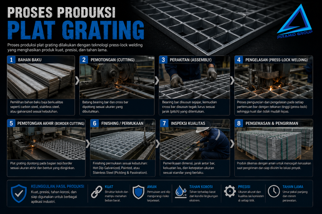Proses Produksi Plat Grating