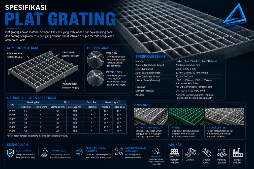 Spesifikasi Plat Grating