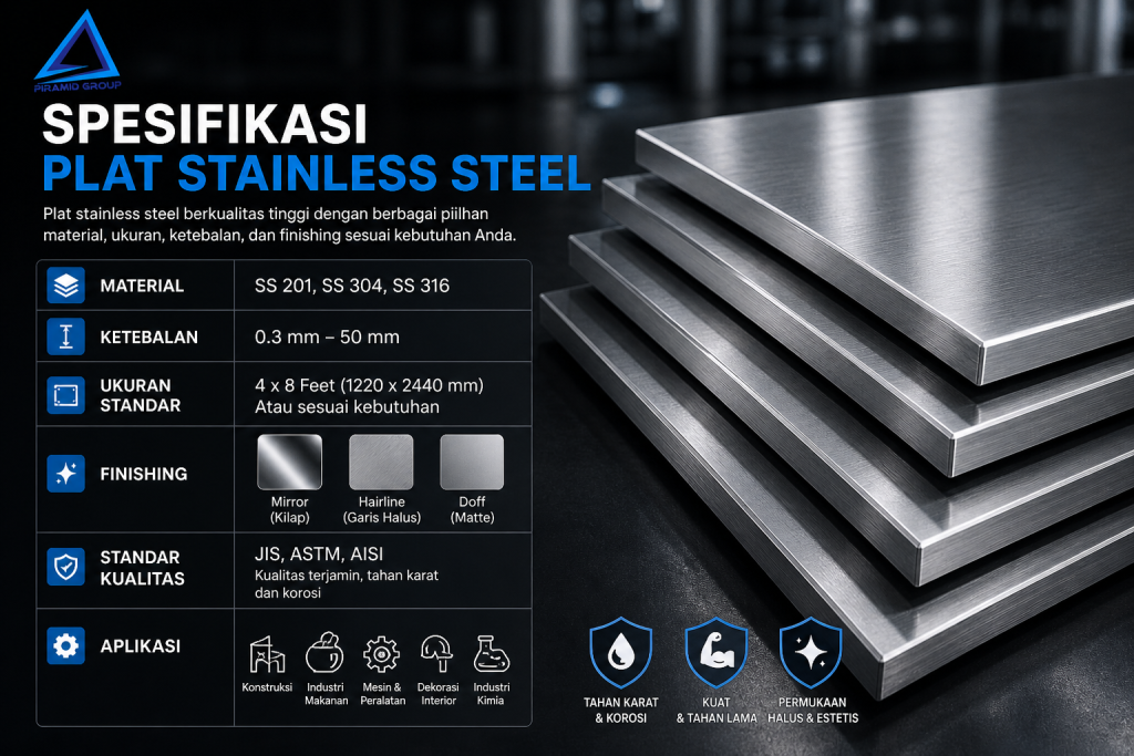 Spesifikasi Plat Stainless Steel