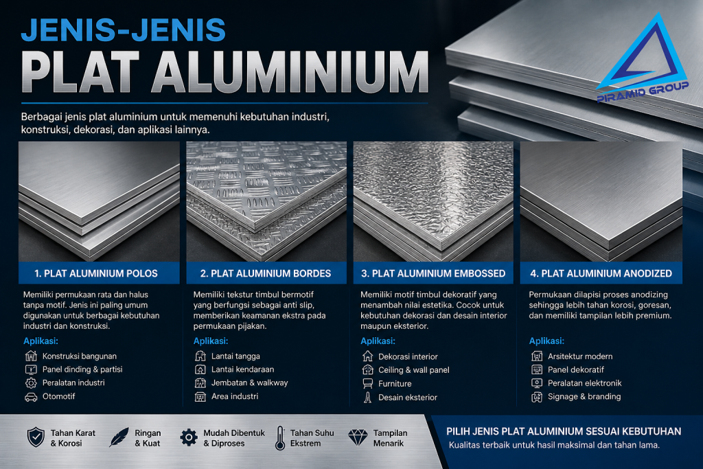 Jenis Jenis Plat Aluminium